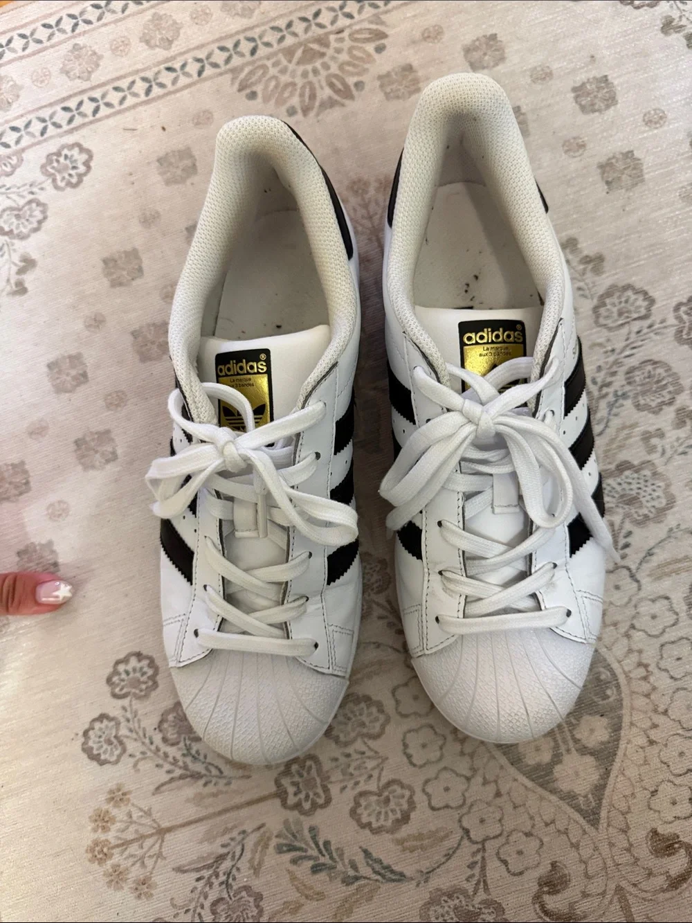 Adidas Superstar Sneakers in White and Black